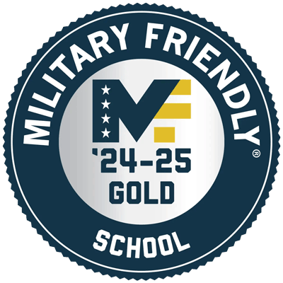 '24-25 Gold Military Friendly School® award
